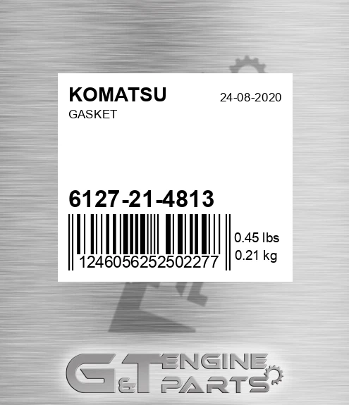 6127-21-4813 Gasket for KOMATSU