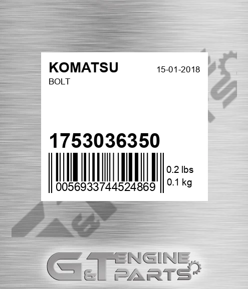 175-30-36350 Screw for KOMATSU