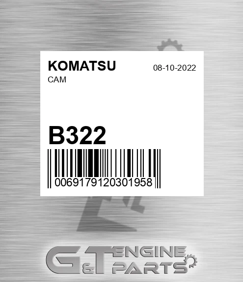 B322 KOMATSU Cam