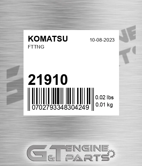 219-10 KOMATSU Fttng