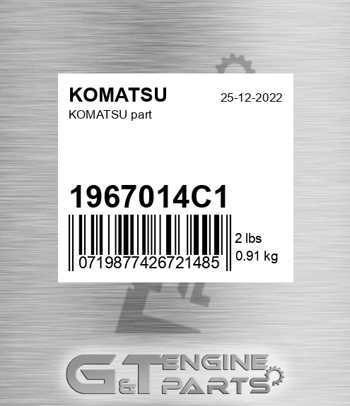 1967014C1 KOMATSU Part
