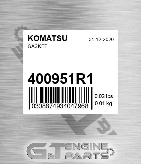 400951R1 Gasket