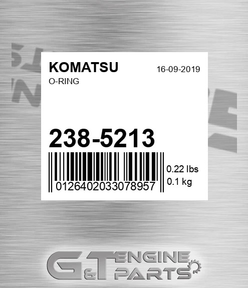 238-5213 O-ring
