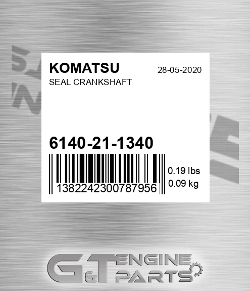 6140-21-1340 Seal Crankshaft for KOMATSU