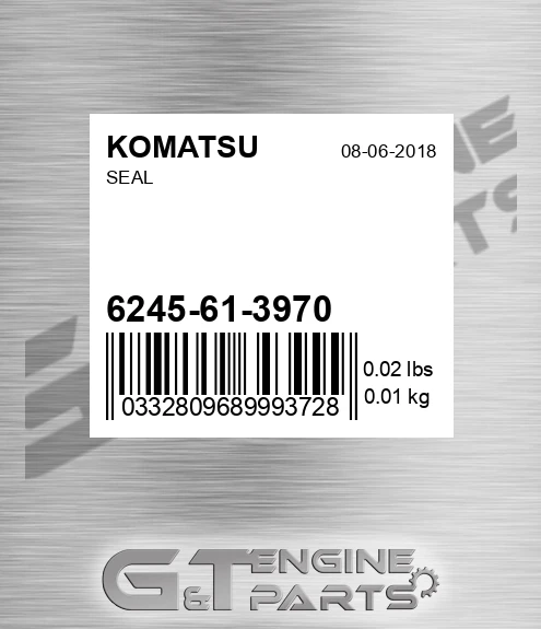 6245-61-3970 Seal for KOMATSU