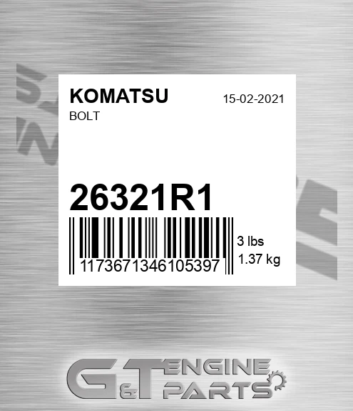 26321R1 KOMATSU Bolt