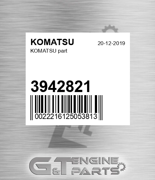 3942821 Part for KOMATSU
