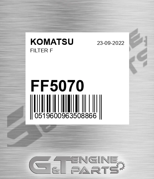 FF5070 KOMATSU Filter F