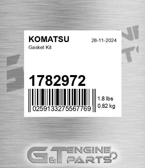 1782972 KOMATSU Gasket Kit