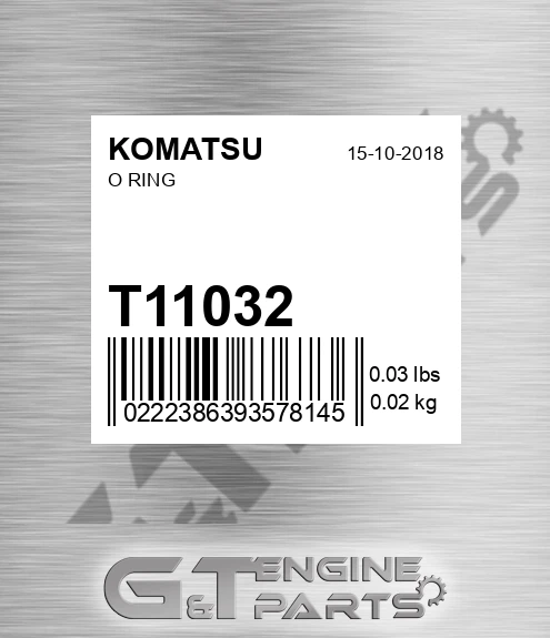 T11032 O Ring