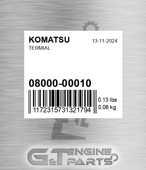 08000-00010 Termial