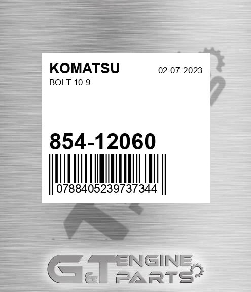 854-12060 Bolt 10.9