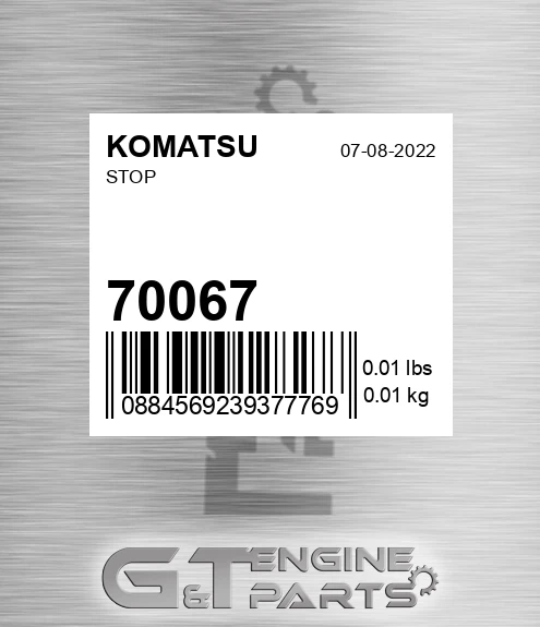 70067 Stop