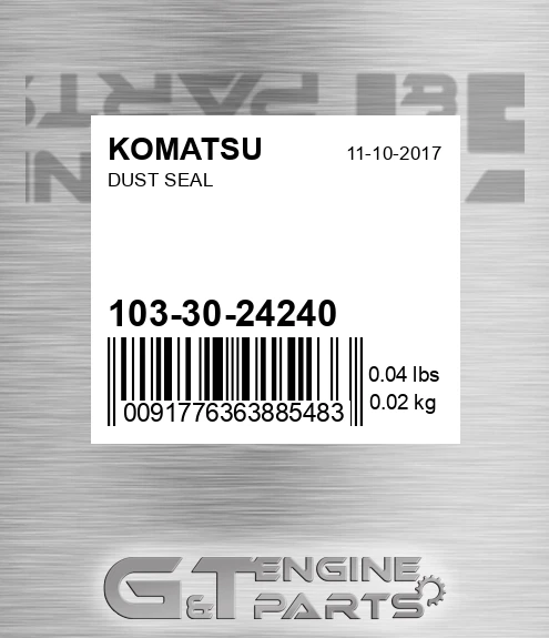 103-30-24240 Dust Seal for KOMATSU
