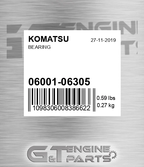 06001-06305 Bearing for KOMATSU