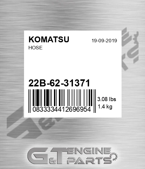 22B-62-31371 Hose for KOMATSU