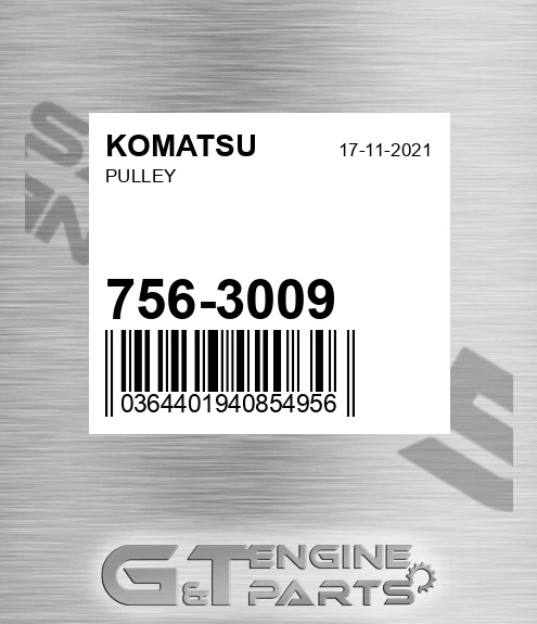 756-3009 Pulley for KOMATSU