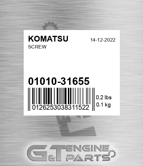 01010-31655 Screw
