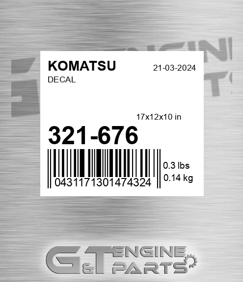 321-676 Decal