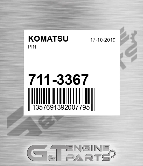 711-3367 Pin for KOMATSU