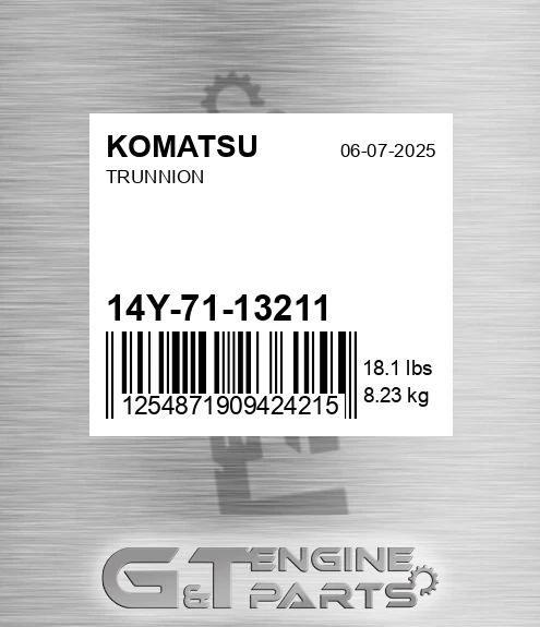 14Y-71-13211 Trunnion for KOMATSU