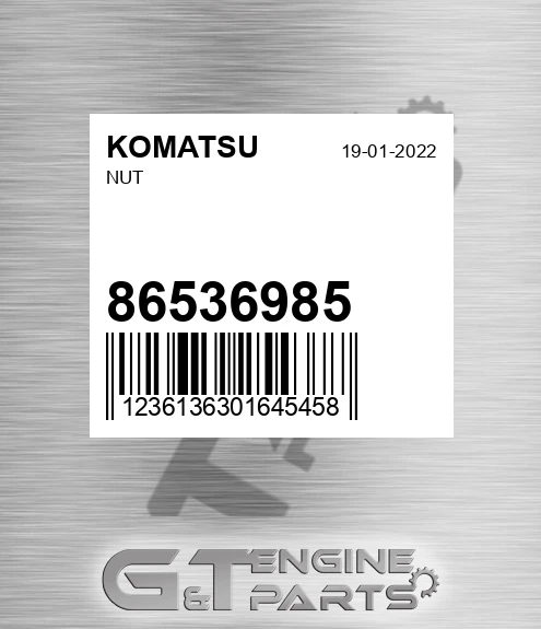 86536985 KOMATSU Nut