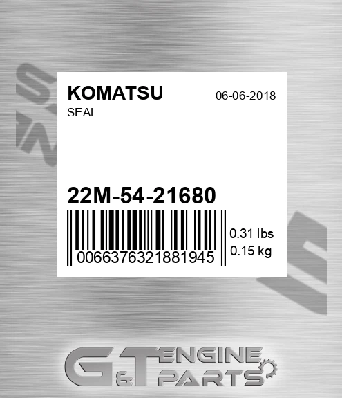 22M-54-21680 Seal for KOMATSU