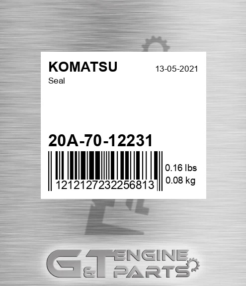 20A-70-12231 Seal for KOMATSU