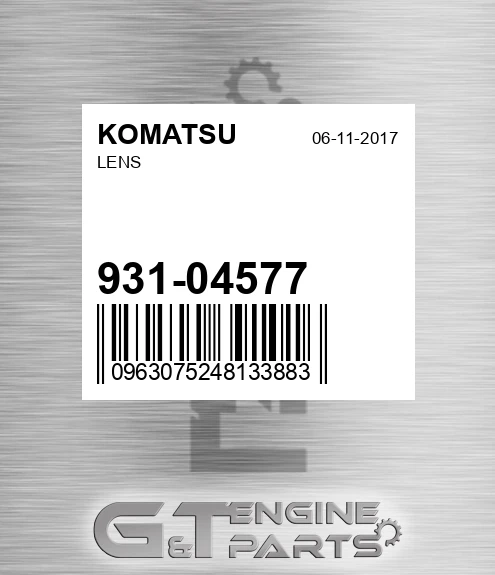 931-04577 Lens for KOMATSU