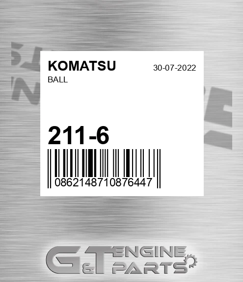 211-6 Ball for KOMATSU