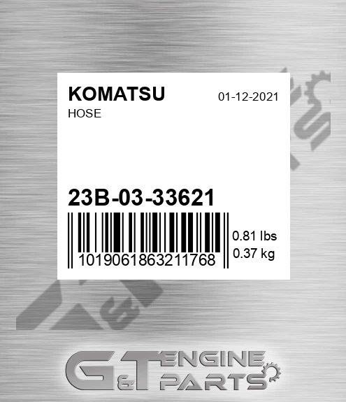 23B-03-33621 Hose for KOMATSU