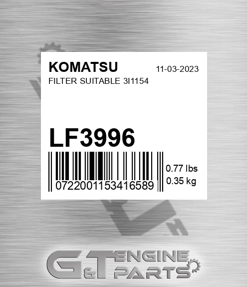 LF3996 Filter Suitable 3i1154