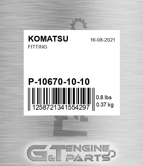 P10670-10-10 Fitting