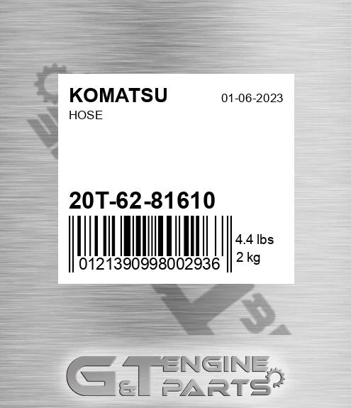 20T-62-81610 Hose for KOMATSU