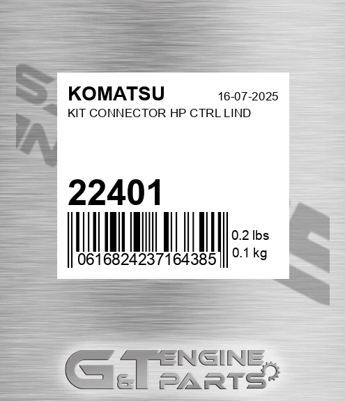 22401 Kit Connector Hp Ctrl Lind for KOMATSU
