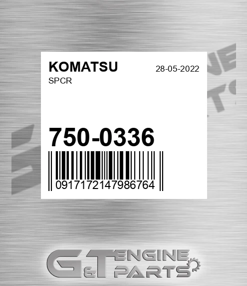 750-0336 Spcr for KOMATSU