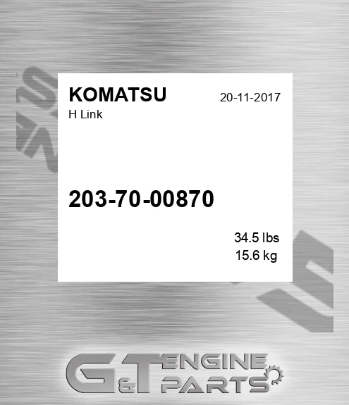 203-70-00870 Link Assy P for KOMATSU