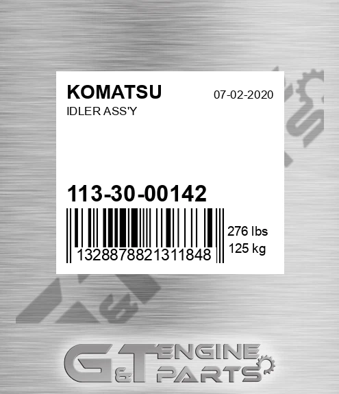 113-30-00142 Idler Ass'y for KOMATSU