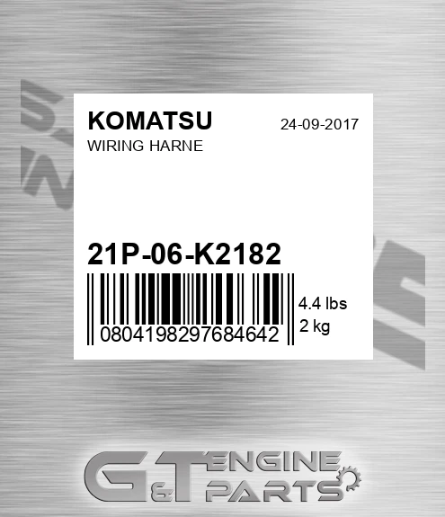 21P-06-K2182 Wiring Harne for KOMATSU