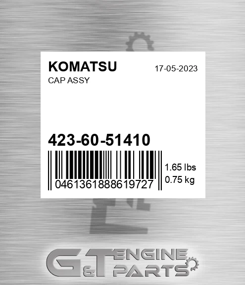 423-60-51410 Cap Assy for KOMATSU