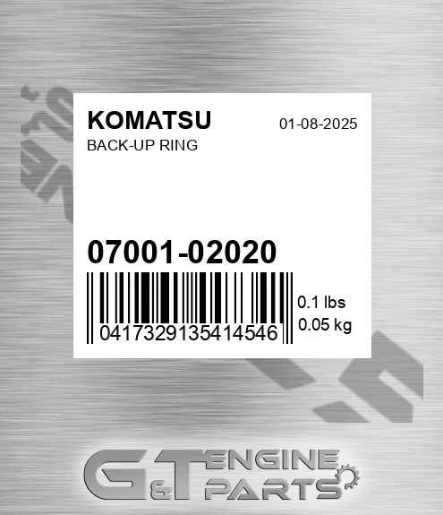 07001-02020 Back-up Ring