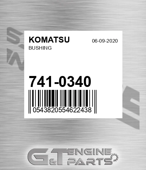 741-0340 Bushing for KOMATSU