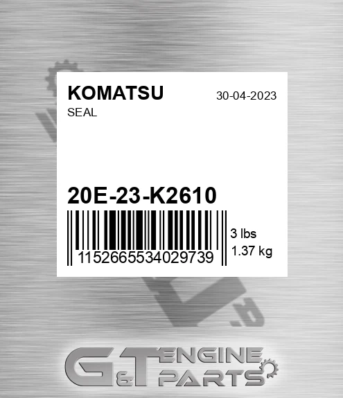 20E-23-K2610 Seal