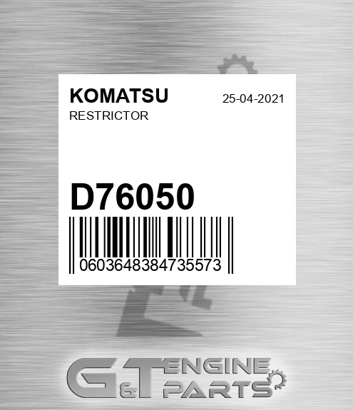 D76050 Restrictor