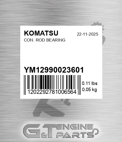 YM12990023601 Con. Rod Bearing