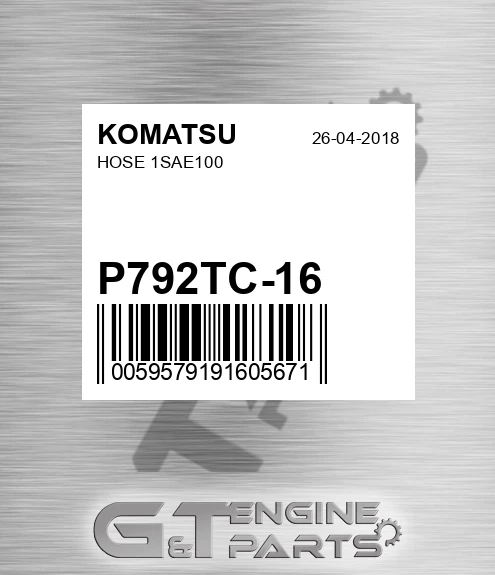 P792TC-16 Hose 1sae100 for KOMATSU