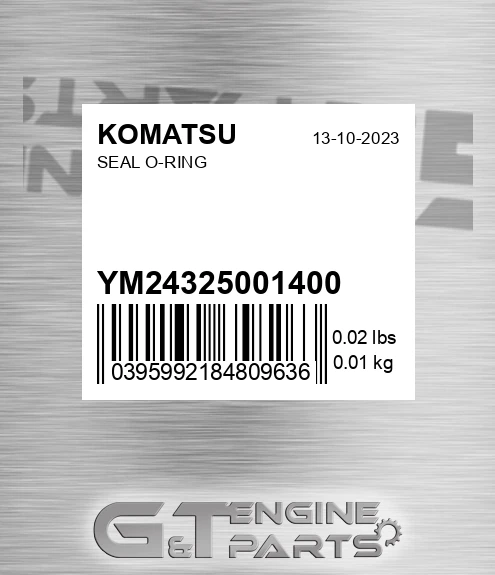 YM24325001400 Seal O-ring for KOMATSU