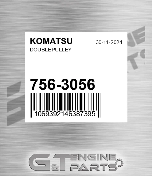 756-3056 Doublepulley for KOMATSU