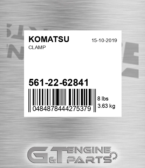 561-22-62841 Clamp for KOMATSU