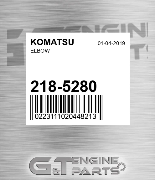 218-5280 Elbow for KOMATSU
